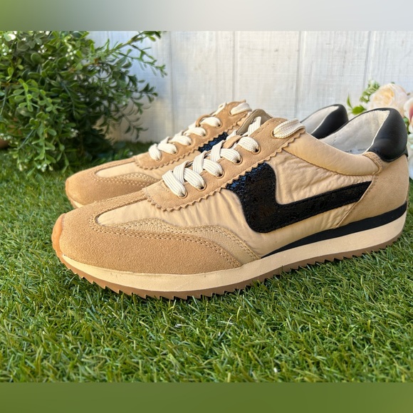 Dolce Vita B.Ntcd Tan Multi Leather Nylo Sneakers women size 9 New - Picture 12 of 17